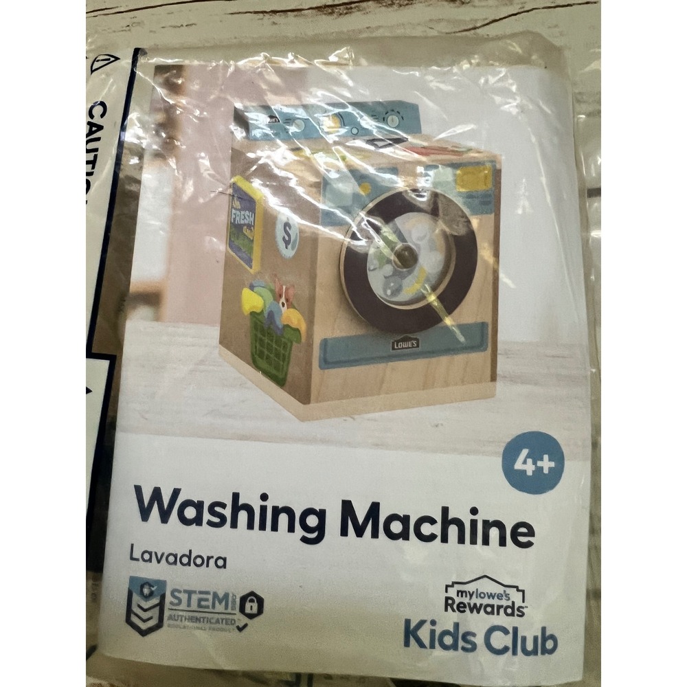 Lowe's Kids Club DIY Wood Building Kits Washing Machine Spinning Snowflake 4+
